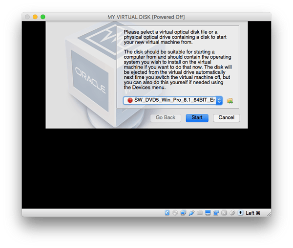 Wie man die Virtual Box für ein bestimmtes Betriebssystem installiert