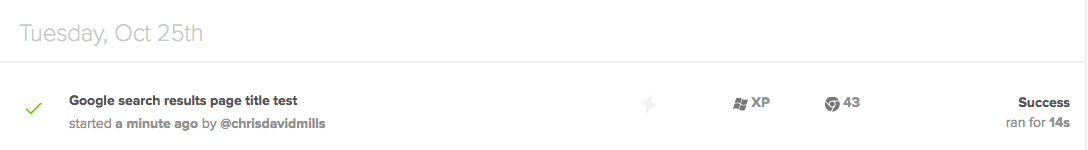 Sauce Labs Updated Job info