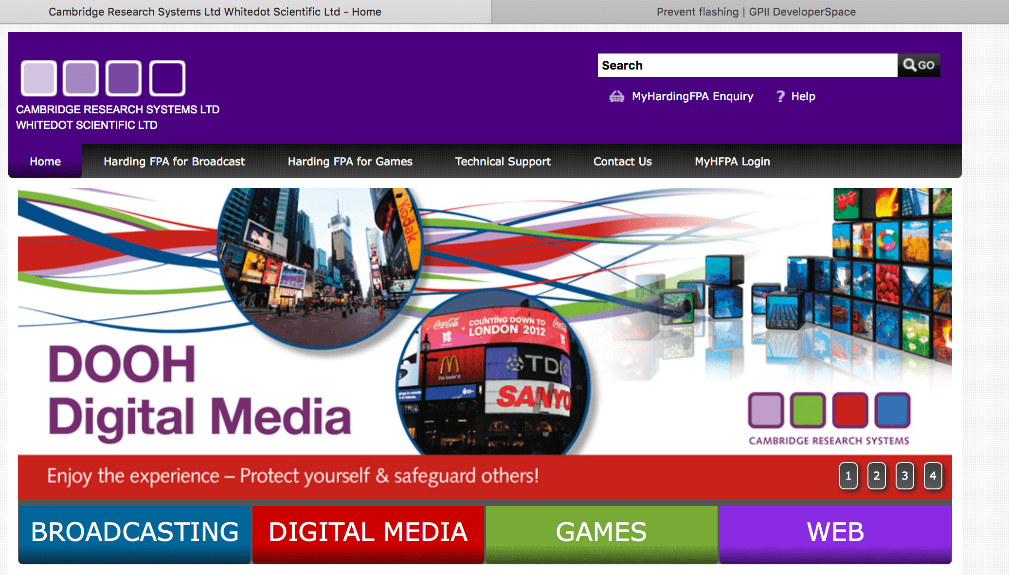 Harding Flash und Pattern Analyzer.
