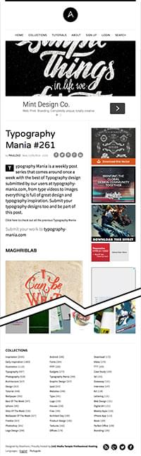 Ví dụ về bố cục 2 cột cho blog